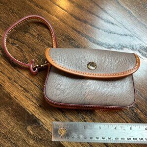 LIKE NEW - Dooney & Bourke Taupe Leather Wristlet